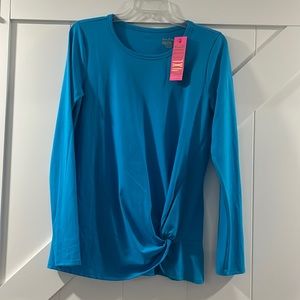 Lilly Pulitzer Turquoise Tarina Tee Size Medium NWT